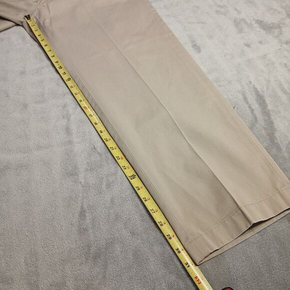 Brooks Brothers Hudson Dress Pants Mens 36x32 Classic Khaki Cotton Golf Preppy - Picture 11 of 13